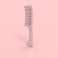 Beauty and Hair pastel 3D render