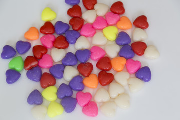 Valentines Day Concept: A Heart shape of soap. space for text