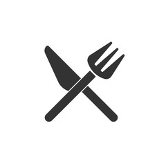 Fork and Knife icon vector, solid illustration, pictogram isolated on white background