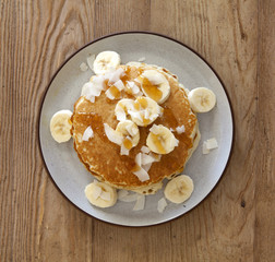 Banana Coconut Pancakes