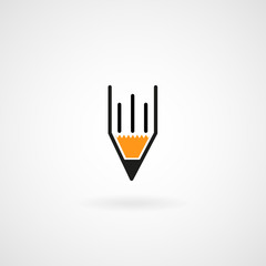 Simple Pencil Icon, Vector, Illustration, Eps File