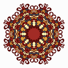 ethnic tribal ornament on white background qualitative vector illustration for your design