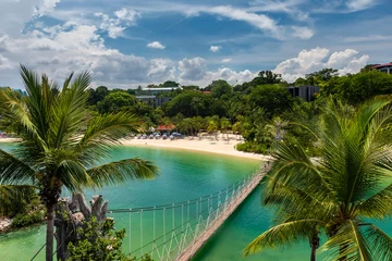 Tuinposter Palawan Beach on Sentosa Island, Singapore © whitcomberd