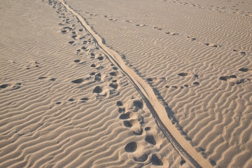 Huellas en la arena
