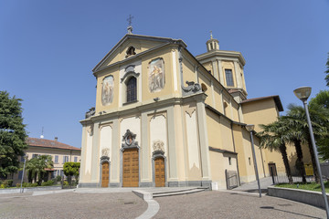 Fototapeta na wymiar Macherio, Italy: church