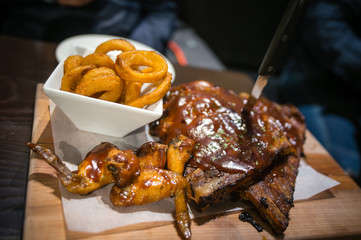 ribs, wings, rings