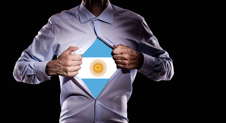 Tifoso dell'Argentina - obrazy, fototapety, plakaty