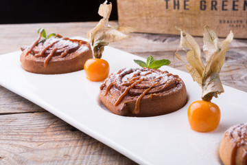 Freshly baked cinnamon rolls