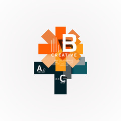 Paper option steps diagram infographic layout