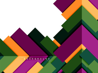 Multicolored abstract geometric shapes, geometry background for web banner