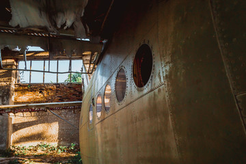 An old abandoned plane