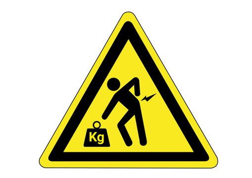 Gefahr durch schweres Heben 