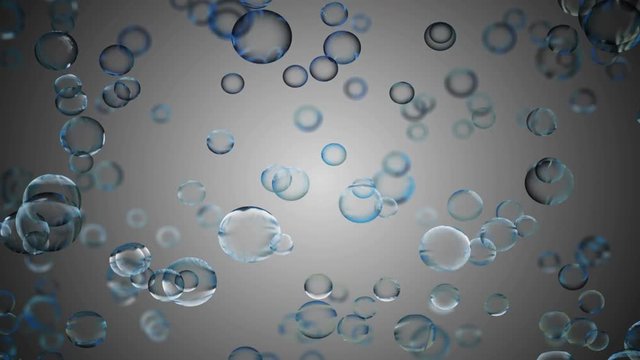 Water bubbles rise.