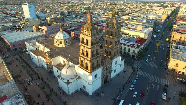 Durango Mexico Catedral Aerial Drone Footage
