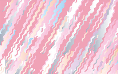 Minimal design. Light gradient background. Abstract pattern with wave lines. Soft colorful striped background.