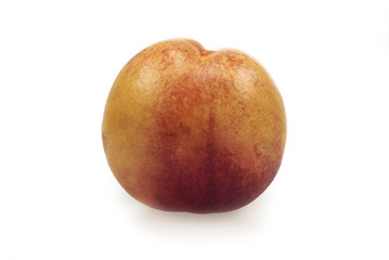 Nectarine On White Isolated Background