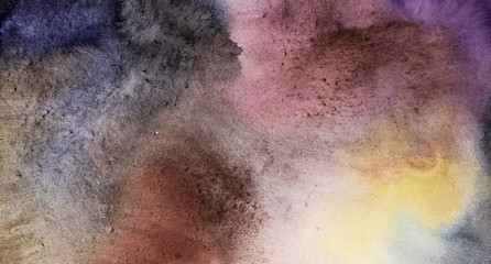 Abstract hand painted watercolor background. Colorful template. texture design for your art work