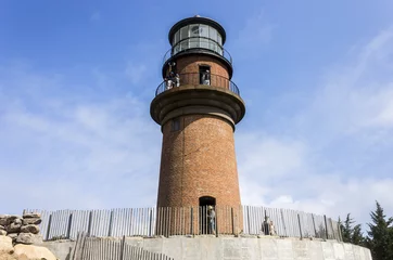 Photo sur Plexiglas Phare Martha's Vineyard, Massachusetts. Gay Head Light, a brick lighthouse built in 1856 close to the town of Aquinnah and the Gay Head cliffs in the island of Martha's Vineyard