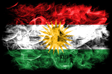  Kurdistan smoke flag, Iraq dependent territory flag