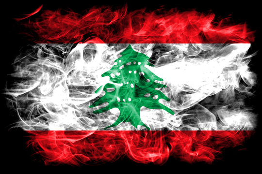 Lebanon smoke flag