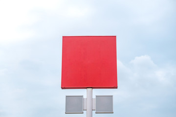 Blank poster board wall out side modern shopping mall