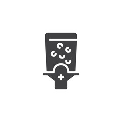 Soda Dispenser vector icon. filled flat sign for mobile concept and web design. Cold drink dispenser simple solid icon. Symbol, logo illustration. Pixel perfect vector graphics