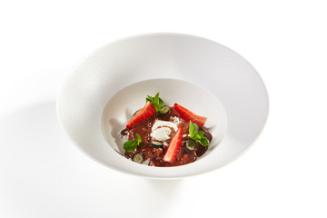 Gourmet Dessert with Ice Cream