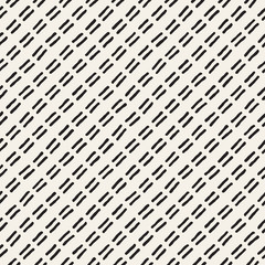 Hand drawn seamless pattern. Abstract geometric shapes background in black and white. Vector style grungy texture.