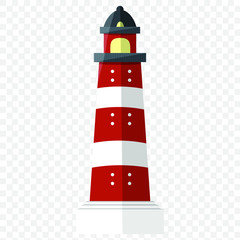 Illustration eines Leuchtturm