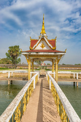 Obraz premium That Sikhottabong, Buddhist Temple in Thakhek, Laos.