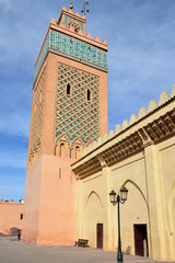 The Kasbah Mosque or Moulay El Yazid Mosque, Marrakesh, Morocco.
