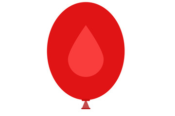 Fototapeta premium Globo de donación de sangre.