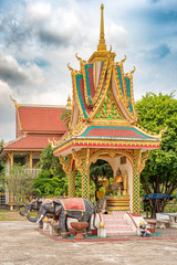 Obraz premium Buddhist temple called Wat Sayamungkhun in Savannakhet, Laos
