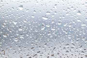 Water drops on glass.