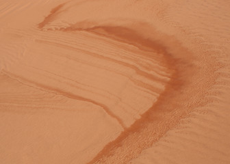 Patterns found in the sand at Coral Pink sand dunes State Park Utah