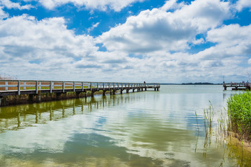 Steg am Bodden auf dem Fischland-Dar&szlig; in Wiek