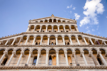 Pisa Cathedral facade  Piazza del Duomo Pisa Tuscany Italy