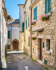 Fototapeta premium Boville Ernica in a sunny afternoon, province of Frosinone, Lazio, Italy.