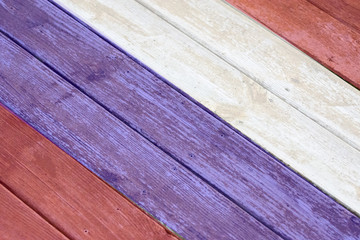 Red, white and blue striped wood, perfect background for a party invitation or to add a quote
