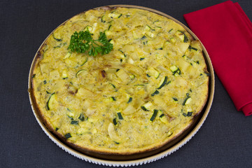 tortilla à la courgette