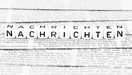 Nachrichten in der Zeitung