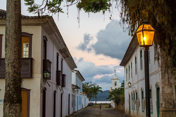 Street in downtown Paraty Brazil