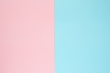 Pink and light blue pastel paper color for background
