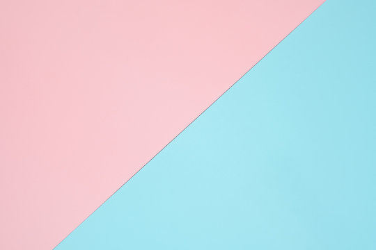Pink and light blue pastel paper color for background
