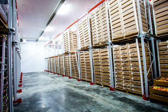 Factory warehouse stock boxes