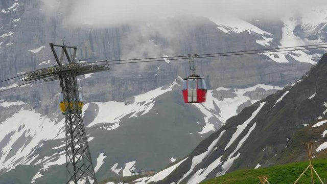 Ski lift in Wengen, Switzerland