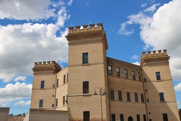 The castle Castello Estense della Mesola in Italy, in the region Po Delta del Po di Veneto. Erected...