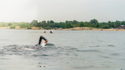 Swimming in a lake