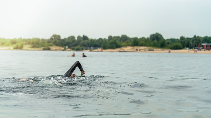 Swimming in a lake