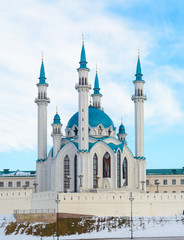 Fototapeta na wymiar Kazan, Republic of Tatarstan, Russia. View of the Kazan Kremlin